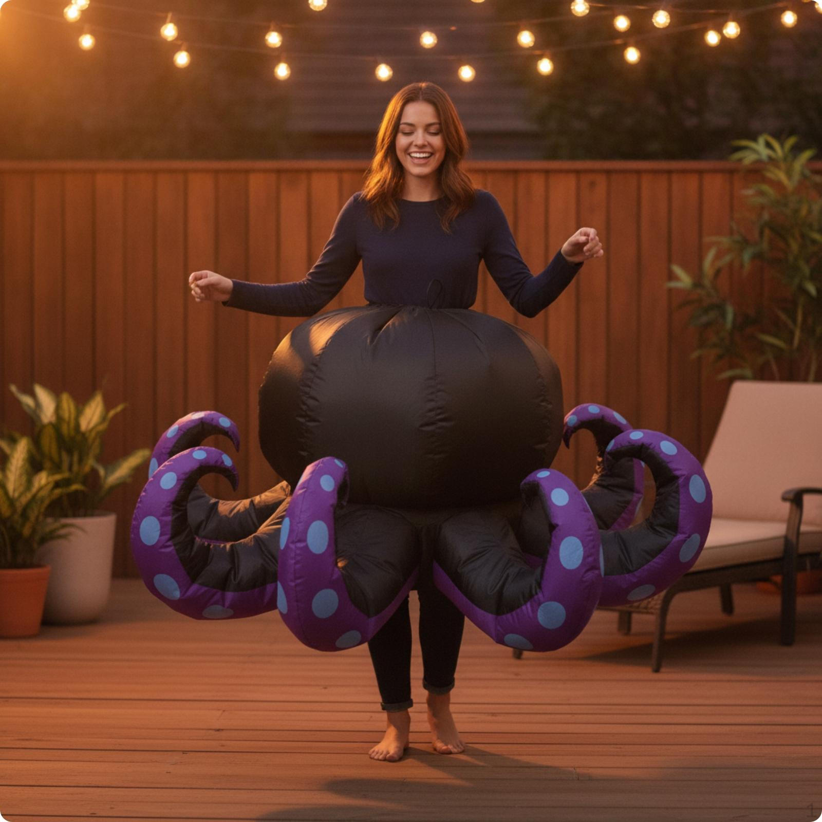 FullBody Inflatable Cephalopod Costume | Polyester