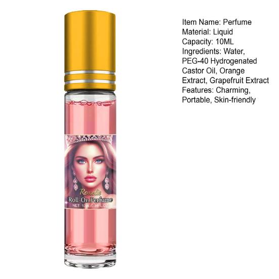 Pheromone Infused Essential Oil Perfume 10ml Elegant Fragrance for Dates Parties French Natural Oils Long-lasting Aroma Vitamin E Moisturizing Gift