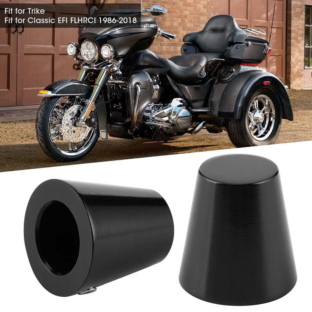 Aluminum Heel Shift Level Eliminator Cap Nut Cover Accessory Fit for Classic EFI  FLHRCI 1986 2018Black