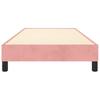 Box Spring Bed Frame Pink 90x200 cm Velvet