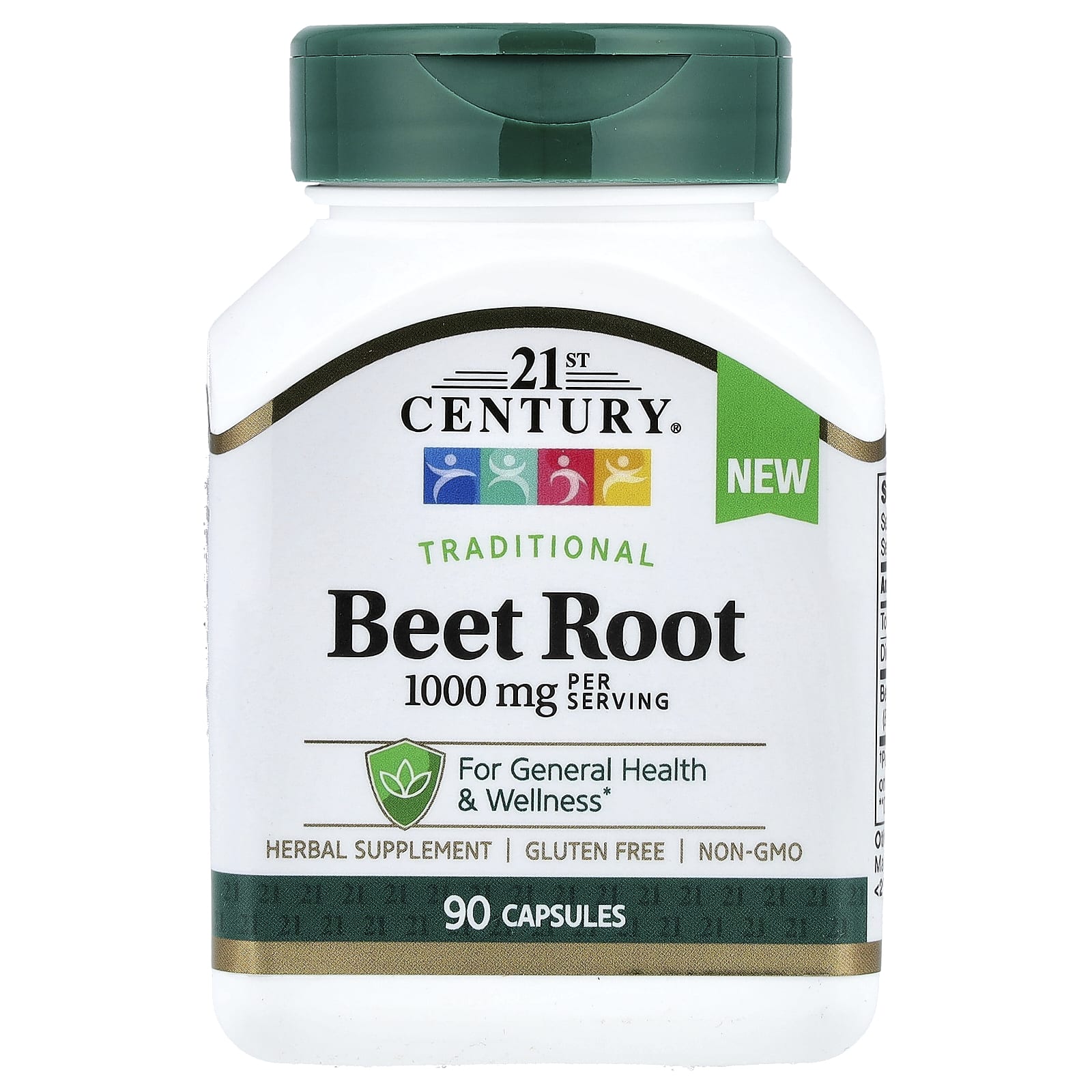 

21st Century, Beet Root, 90 Capsules (500mg per capsule)
