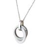 Les Trésors De Lily [P5059] - Silver-white 'Choreography' Steel Necklace (ceramic) - 25x18 Mm