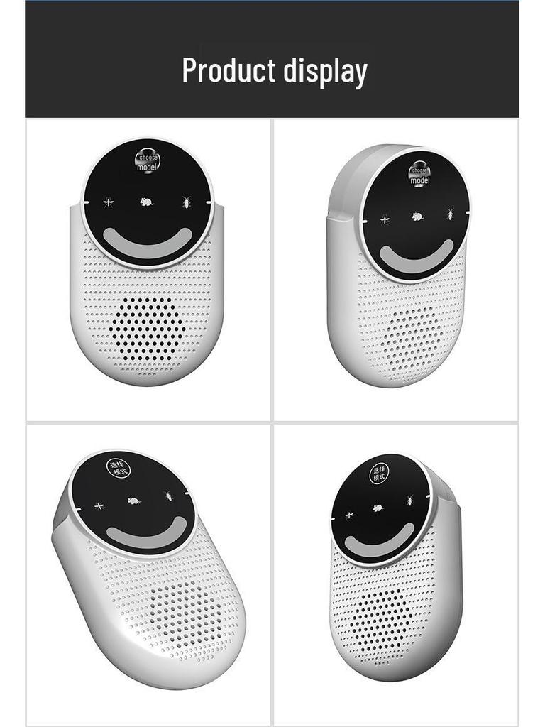 2024 Ultrasonic Silent Touchscreen Mosquito Repeller with Three-speed Variable Frequency Light