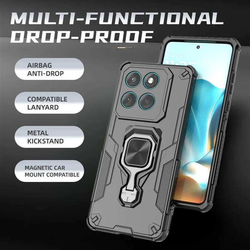 Armor Case for Motorola Moto Edge 60 Pro 60 Fusion 60 Stylus 5G Cover Magnetic Ring Bracket Lens Protection ShockProof Coque