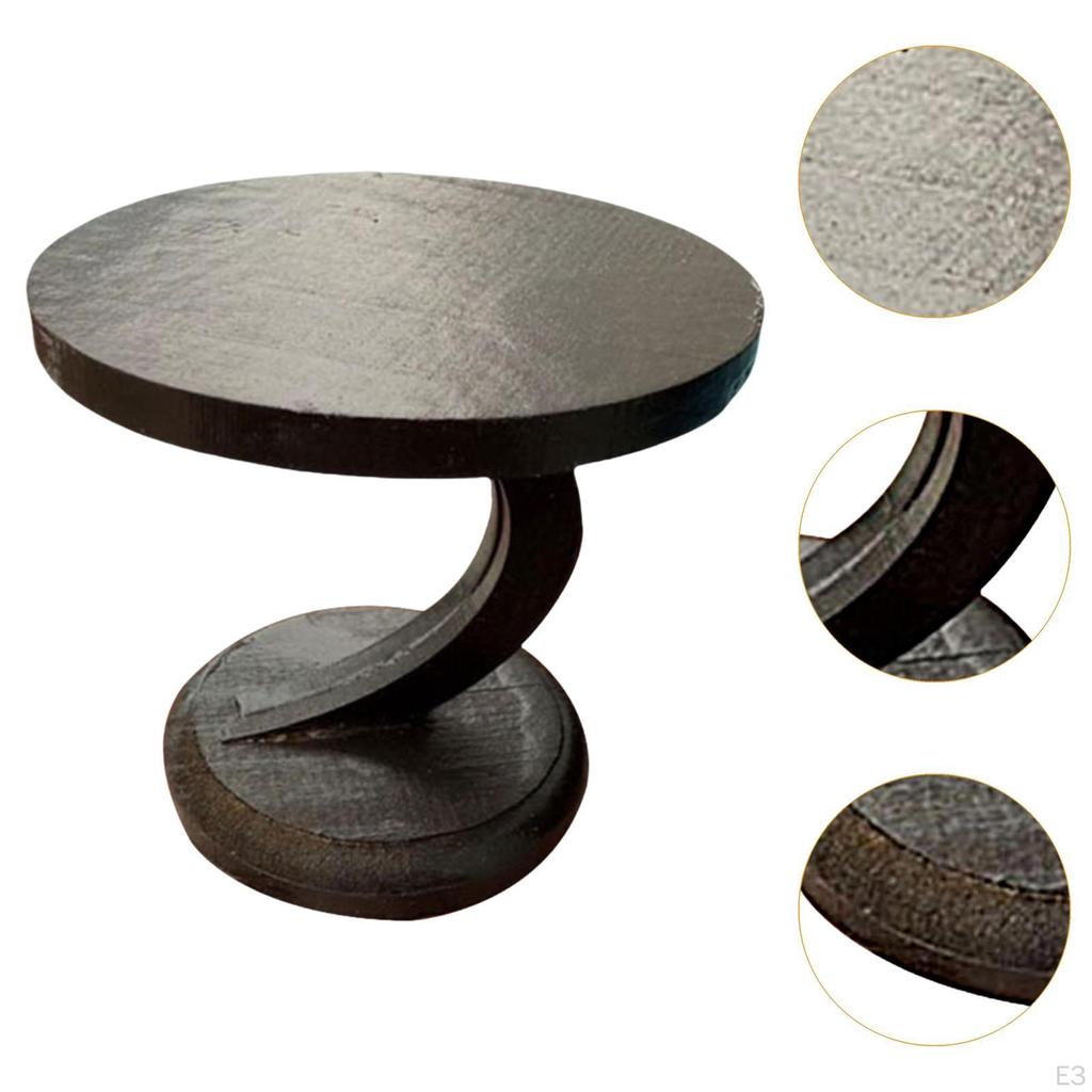 1/12 Dollhouse Tea Table Bedside Furnishing for Photography Props