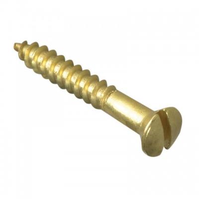 Forgefix Wood Screws, Slotted, Rah, Brass, Forgepack