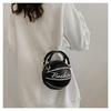 Trendy Letter Chain Basketball Bag New Fashion Korean Style Solid Color Simple Handheld Shoulder Bag for Women