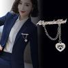 Rhinestone Brooch Jewelry Accessories Hijab Tassel Lapel Pin Suit Shirt Collar Badge Corsage Brooches
