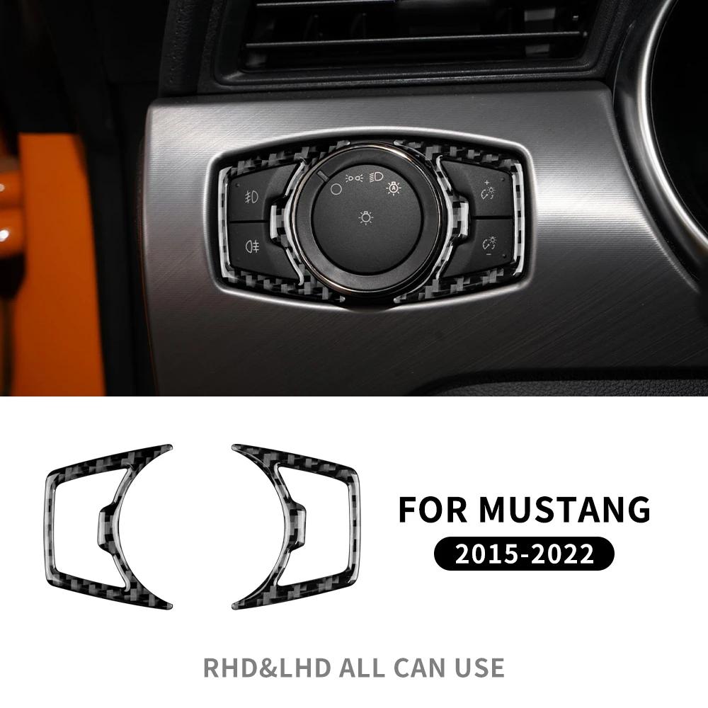 Real Carbon Fiber Dashboard Trim Panel for Ford Mustang 2015-2023 Interior