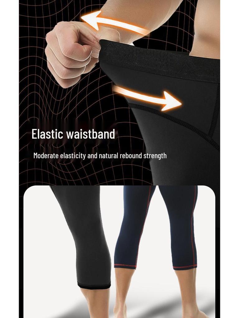 Men's Plus Size Wool-Blend Leggings: Warm, Slim-Fit Pants for Fall and Winter