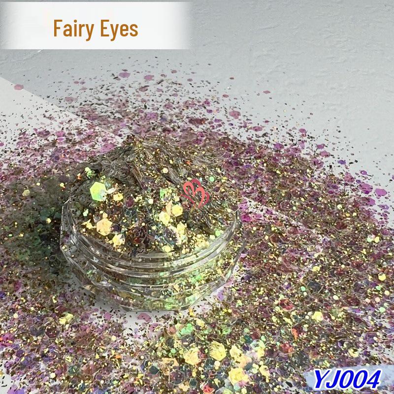 Fairy Eye Highlight Korean Nail Art Iridescent Glitter Resin 5 ml