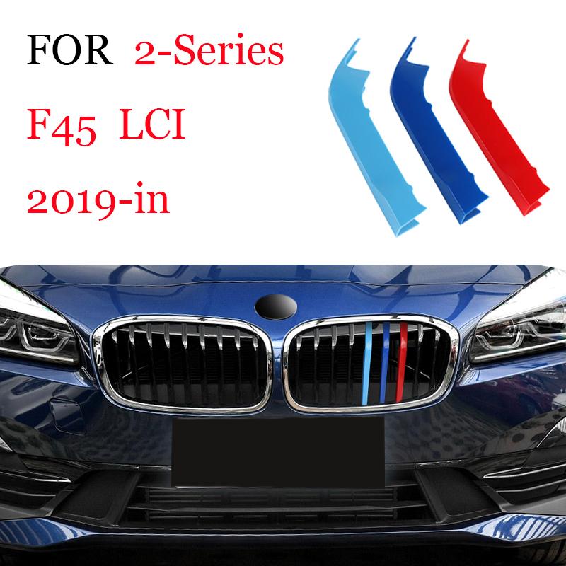 3Pcs Front Grille Trim Strips For BMW Series 1 2 3 4 5 6 7 8 X1 X2 X3 X4 X5 X6 X7 Z4 E46 E90 F30 E60 E81 F20 F45 F36 F10 F48 F25 FZ7