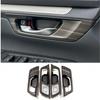 Peach Wood Grain Inner Door Handle Bowl Cover Trim For Honda CR-V CRV 2023 2024