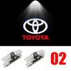 Car LED Door Warning Light Laser Projector Ghost Shadow Light Welcome Logo Lamp For Toyota Corolla RAV4 Camry Yaris C-HR Prius