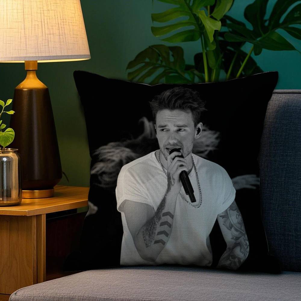 Singer L_Liam Payne Pillow Case Sofa Living Room Bedroom Double-sided Printing Square Cushion Nap Time Pillow Case