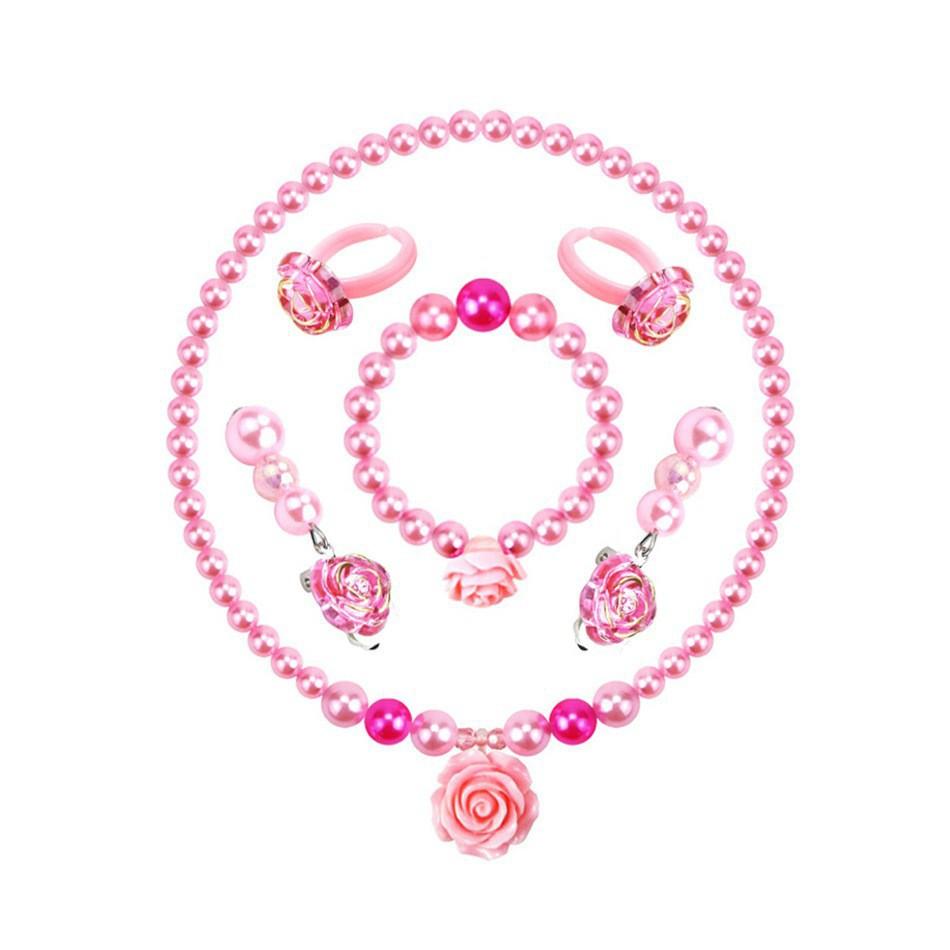 Children'S Princess Crown Accessories Necklace Set Bag Accessories Mermaid Generation Children'S Birthday Gift Jewelry