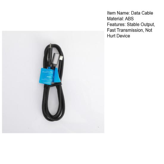 Data Cable Stable Output Efficient L Shape Portable Type-C To Type-C Data Cord Home Accessory