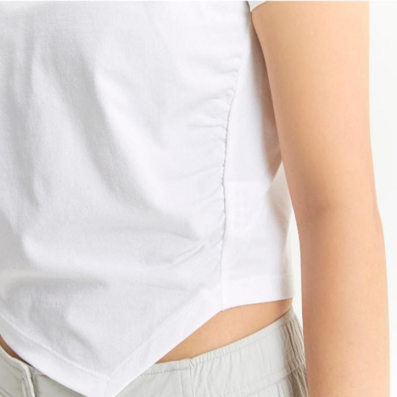 New Balance Tee Rqk Nbnee2w442 10 Women S Frozen Shirring Short Sleeve Tee  Slim Fi