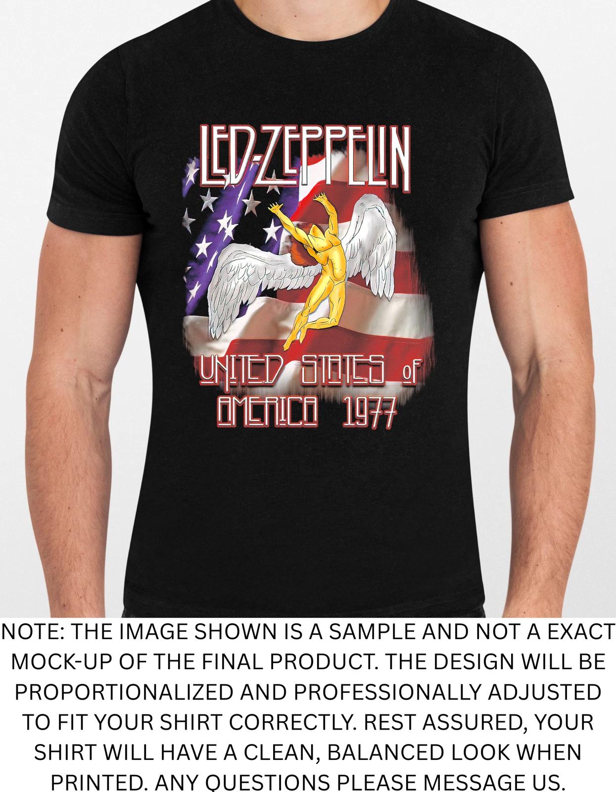Men s and Women s T-shirts Led Zeppelin Graphic XXXL