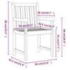 Garden Chairs 2 Pcs Natural Solid Acacia Wood