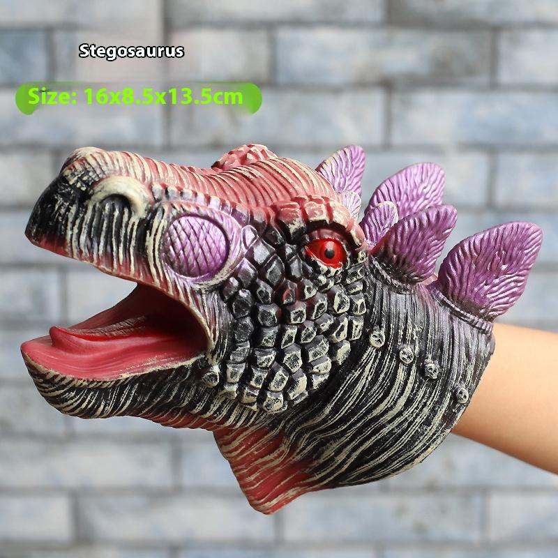 1 Piece T-Rex Dinosaur World Animal Model Action Figures Collection Soft Toys Hand Puppets Dinosaur Head Model Toy For Kids Gift