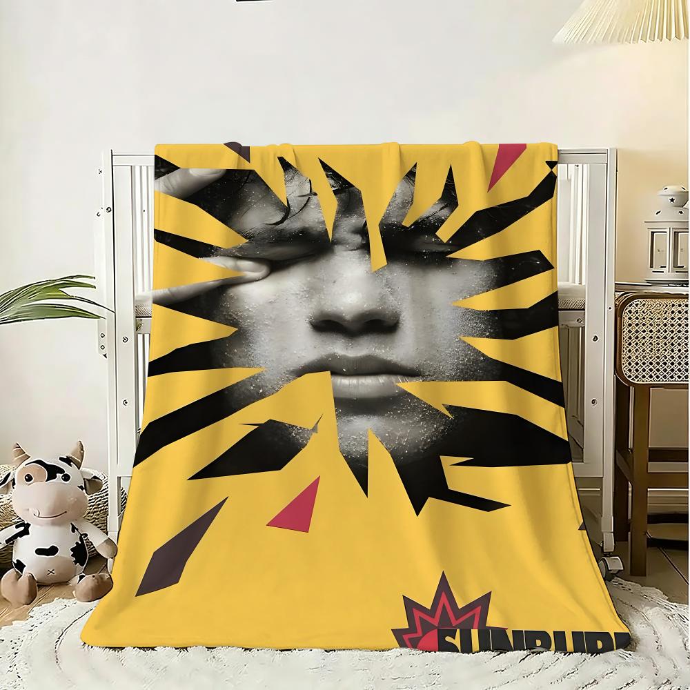 Pop Singer Dominic Fike Throw 240g Flannel Blanket Lightweight Soft Skin-friendly Summer Thin Throw Blanket