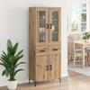 Highboard with Drawers 2 Pcs Artisan Oak Wood Based Material