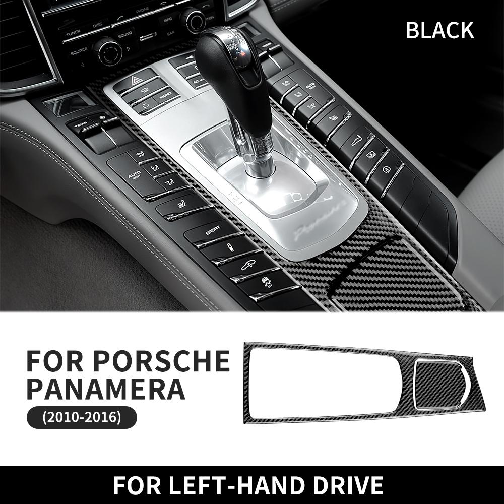 Dry Real Carbon Fiber Gear Shift Panel Frame Cover For Porsche Panamera 970 2010-2016 2014 2015 Interior Trim Accessories. For LHD