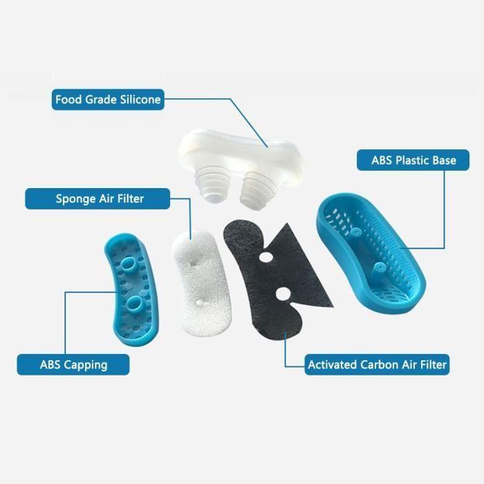 Effective Anti Snoring Nose Clip Instant Aid for Natural Snoring Relief Improve Breathing (Blue)