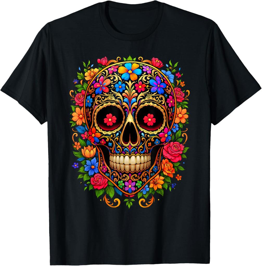 Dia De Los Muertos Costume Day of The Dead Sugar Skull T-Shirt