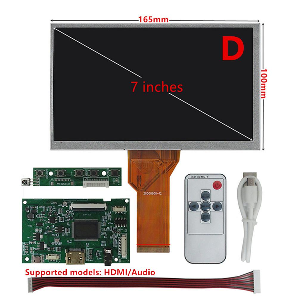 7-inch AT070TN94 LCD display monitor 800*480 HDMI driver control board universal display module compatible Raspberry Pi,Banana Pi,Orange Pi laptop