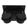 Oil Dual Funnel Holder Carbon Steel Wall Mount Fluid Drain Oil Funnel Storage Rack Kit with 2 Plastic Removable Drip