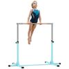 Výškově nastavitelná gymnastická hrazda pro děti, Dětská juniorská kip vysoká hrazda Fitness, Světle modrá
