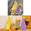 Vegetable Cartoon Pillow Banana Eggplant Plush Body Pillow For Girls And Boys