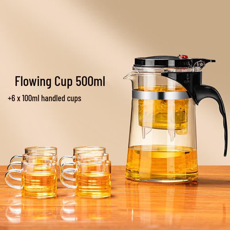 Glass Teapot with Integrated Infuser