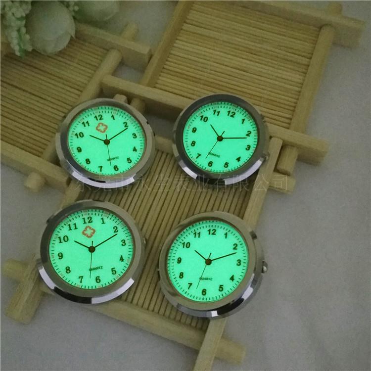 Supply Craft Watch Head, Bell Bile Crystal Handicraft, Clock Head, Luminous Watch Core, Inlaid Diameter 33Mm
