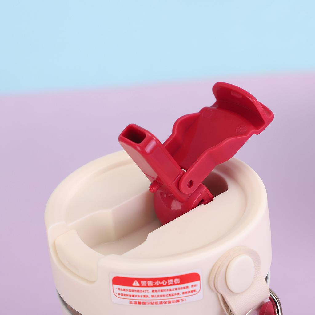 New Ceramic High-value Coffee Cup Household with Tea Partition Straw Cup Outdoor Portable Fruit Tea Kettle