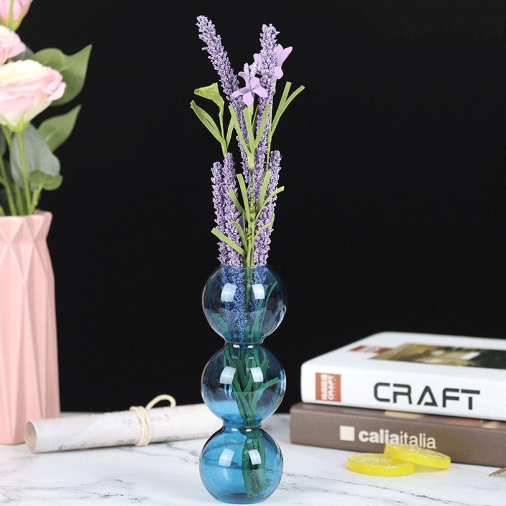 Romantic Hydroponic Flower Pot Simple Spherical Flower Vase Desktop Ornaments Glass Vase  Christmas