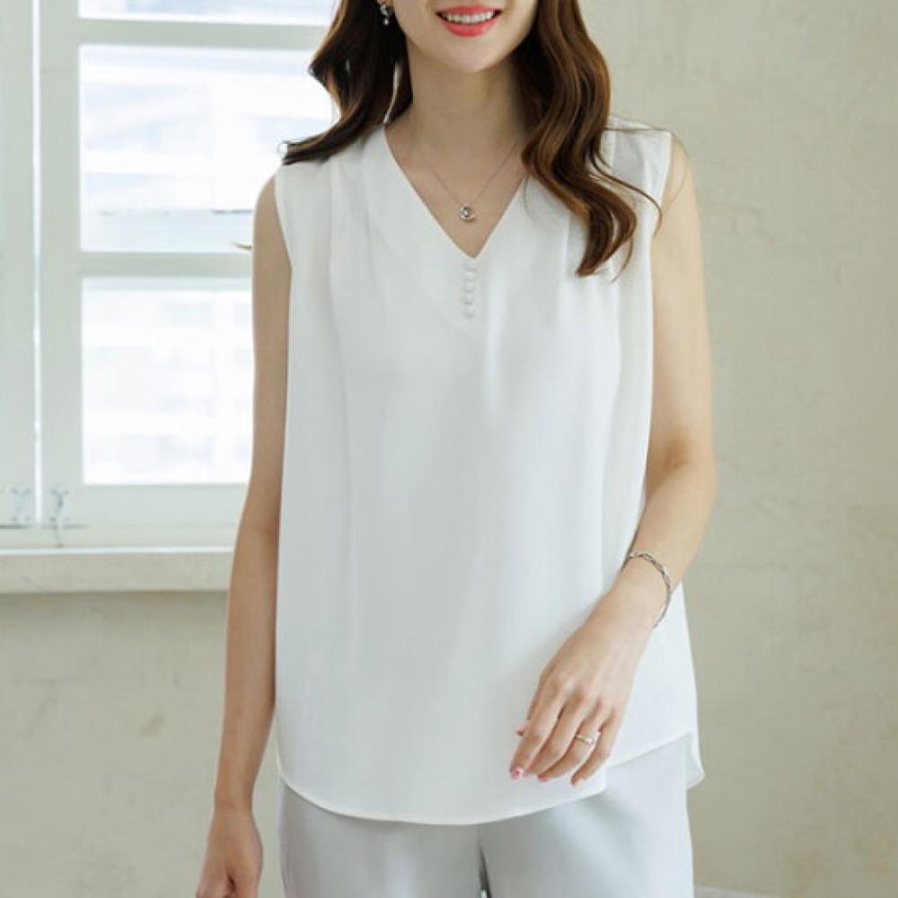 Dedra Women S Sheming Kong Button SleeveleSS blouSe Tbd3475