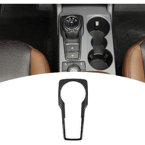 

for Bronco Sport Gear Shift Panel Trim Cover Carbon Fiber for Ford Bronco Sport 2021-Present Black Carbon Fiber Grain Interior Accessories чёрный