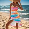 2026 Cross-border New Summer Hot Loose Casual Beach Veil Dress, Multiple Styling Styles, Off-Shoulder Beach Wear