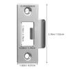 4Pcs Lock Tongue Strike Plates Stainless Steel Door Cover Plate Heavy Duty Deadbolt Strike Plate Door Reinforcement Kit