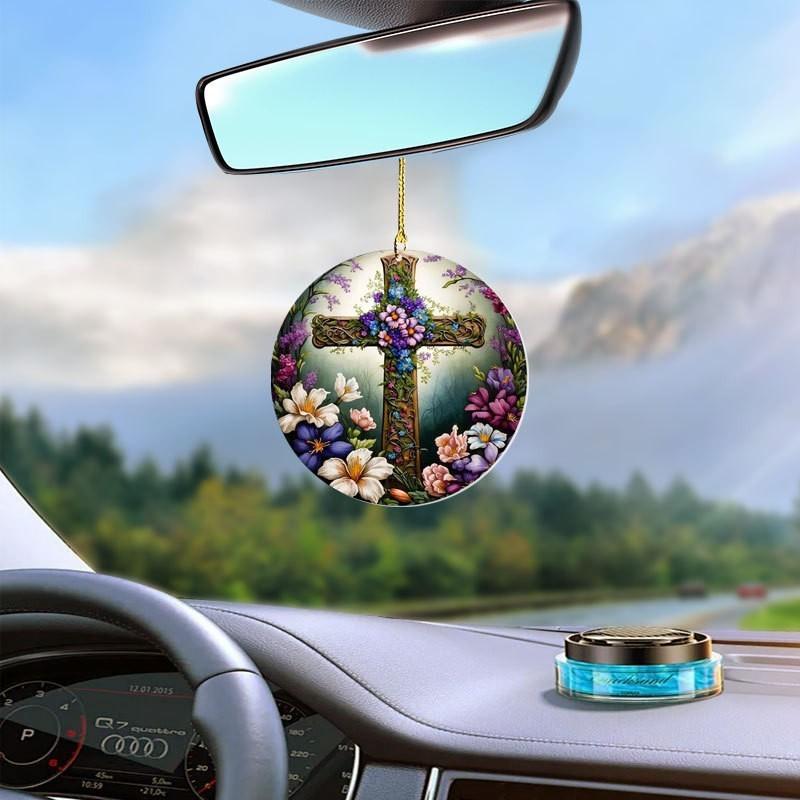 Cartoon Themed Fun Acrylic Christmas Tree Ornament For Vibrant Car Decoration