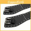 Edgy Punk Wide Waist Belt With Needle Buckle For Street Style And Hiphop Outfits