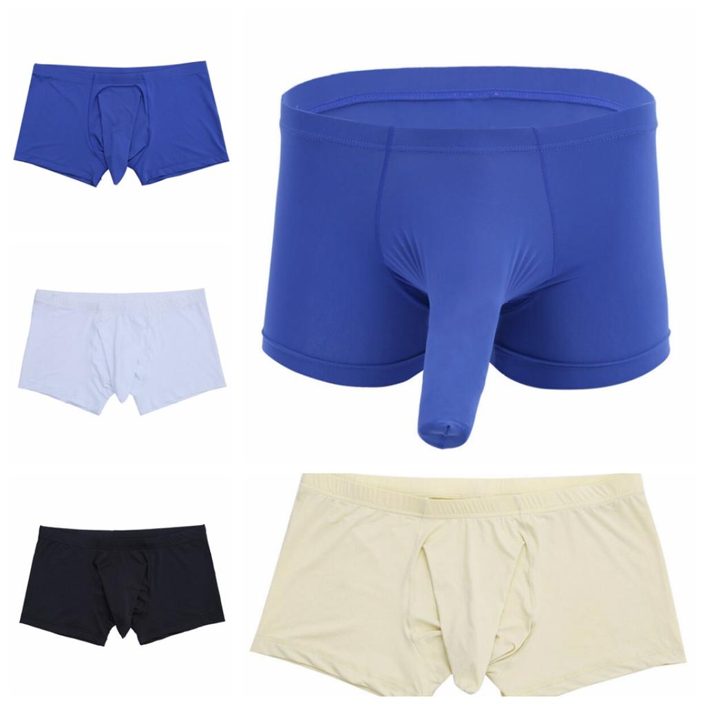 Sexy Barbati Lenjerie Boxer Slip Pantaloni Trunchi Lenjerie de corp Chiloti cu teaca inchisa