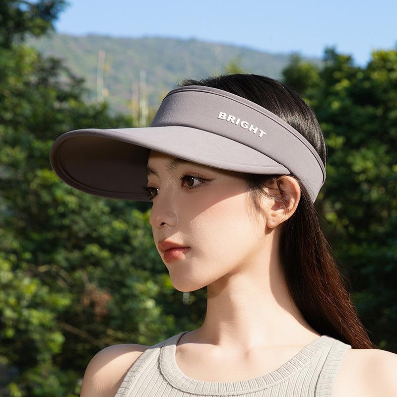 2024 Frühling und Sommer Neue Produkte Breite Krempe Air Top Sonnenschutz Hut Damen Urlaub Reiten Reise Sonnenschirm UV Proof Cap Großhandel
