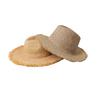 Spring and summer new light board raffia grass grinding burr edge jazz straw hat outdoor shading travel sun protection beach straw hat