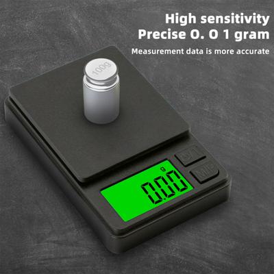 Yousheng Mini Jewelry Scale 0.01/0.1G LCD Display High Precision Battery Powered Pocket Size Electronic Scale Multifunctional Small Weight Digital