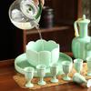 High-End Lotus Ceramic Wine Set
