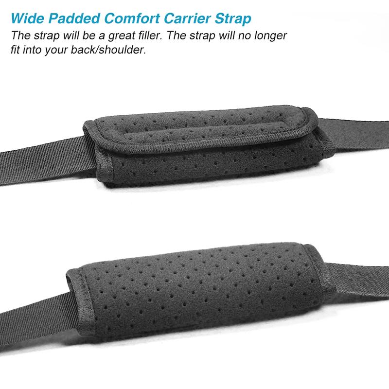 1Pair Shoulder Strap Pad Universal Shoulder Relief Pad Black Decompression Air Cushions For Laptop Bag Shoulder Backpack